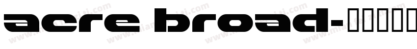 acre broad字体转换